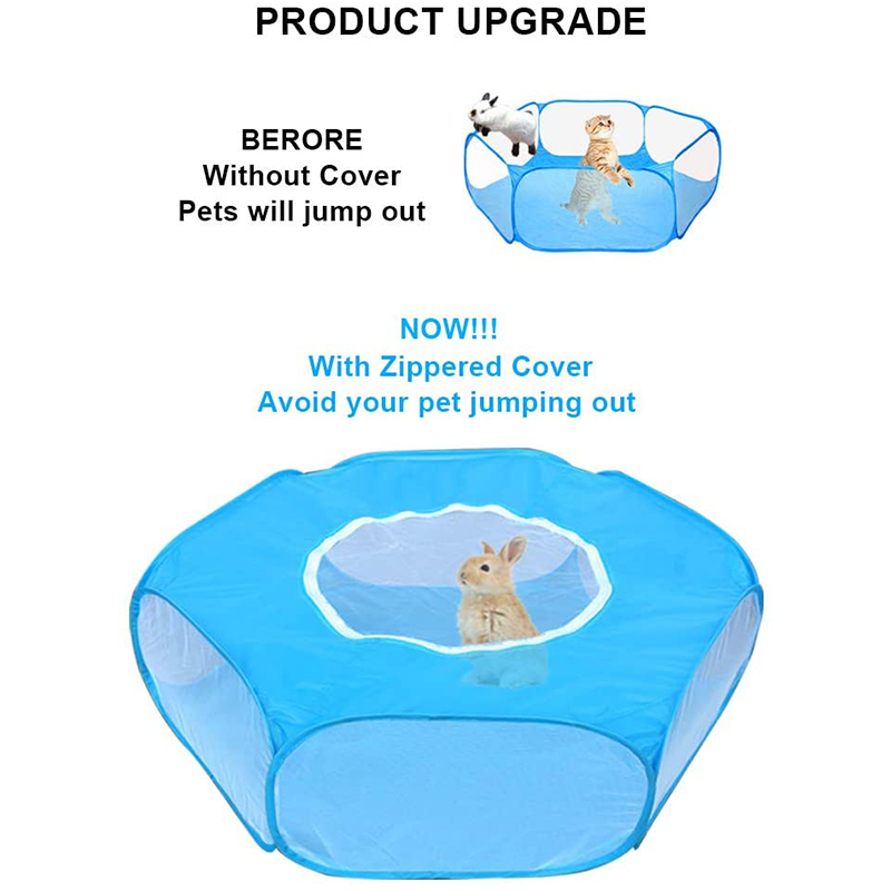  Sky Blue Small Animals Hamster Rabbit Playpen Fence Tent Toys Hamster rat 