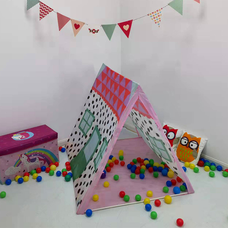 Cute House Design Kids Play Teepee Ball Pit Wigwam Tent