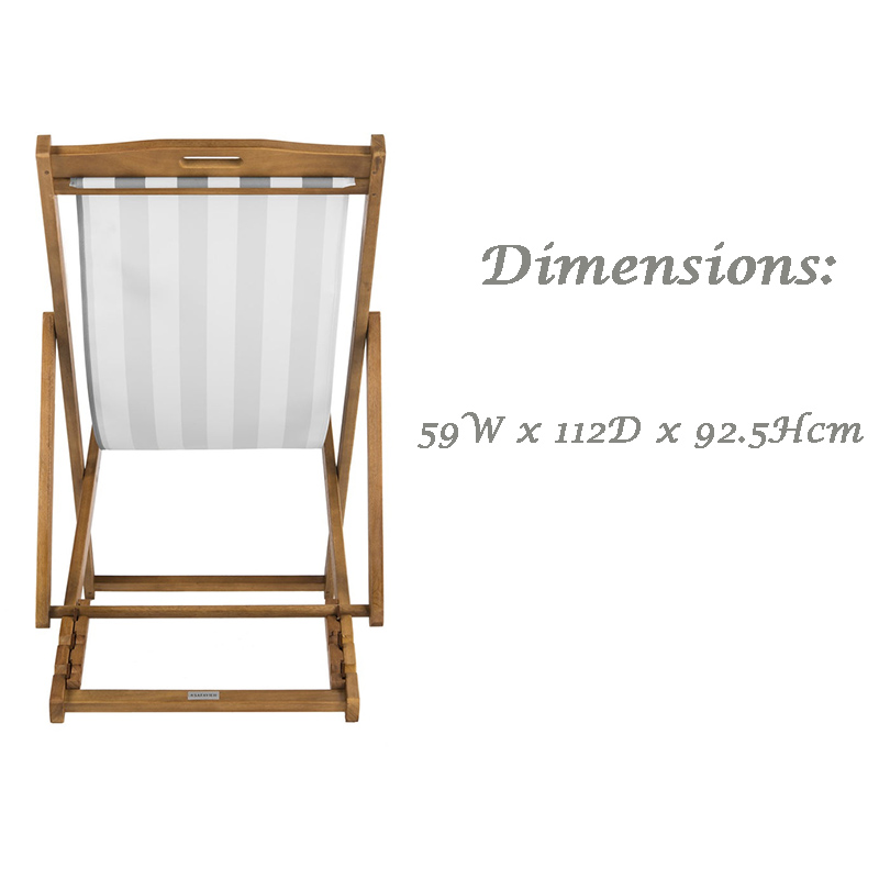 OEM Design Outdoor Furniture Sun Lounge Chairs Deck Chair Folding Wooden Beach Patio