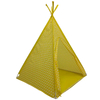 Yellow Kids Tipi Tent Play Teepee Easy Assemble Set Up With PVC Frame 