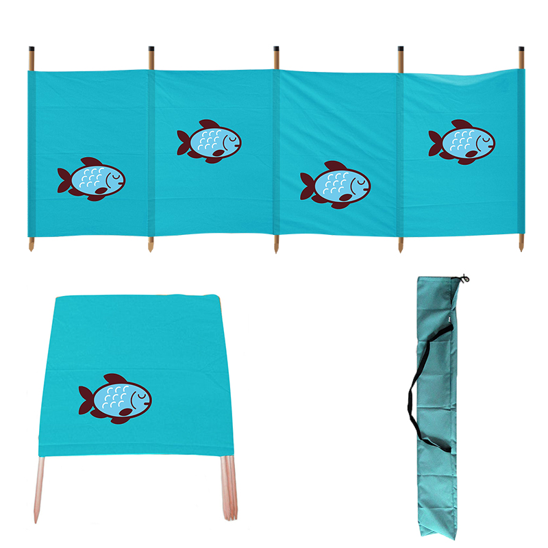 OEM Printing polyester windbreak beach for beach garden camping