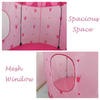 Pink Princess Castle Tent With Printing Crown