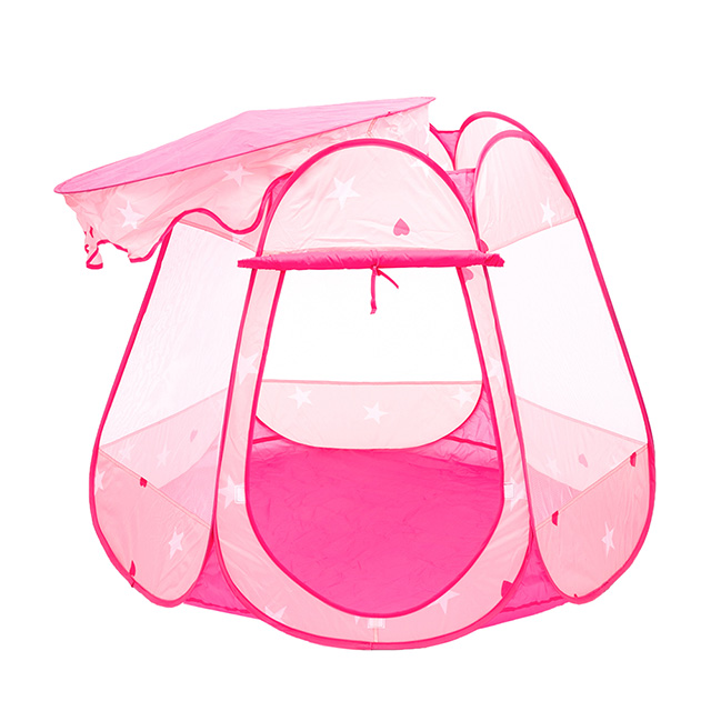 Kids Play Tent, Princess Castle Tent for Girls, Children Pop Up Foldable Play House Ball Pit ,Toddler Playhouse Indoor & Outdoor 