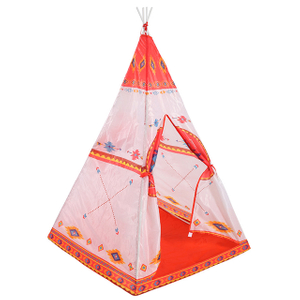 Nice kid teepee tent white PVC poles with polyester Use for Indoor outdoor for girls balys children babys