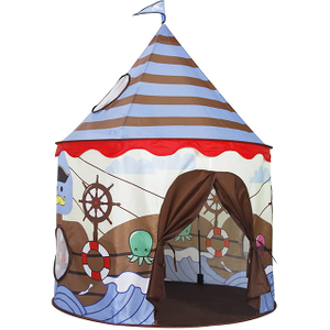 Pirate Ship Theme Easy Folding Pop Up Kids Castle Play Tent Use For Indoor and Outdoor