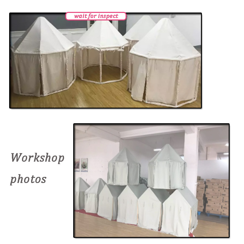 Cotton Canvas Kids Pavilion Tent House Play Room 