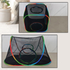 3 Pcs Outdoor Rainbow Cat Enclosures Pet Playground Kitty Small Animals Rabbit Guinea Pig Playpen Square Olive Tent with Tunnel