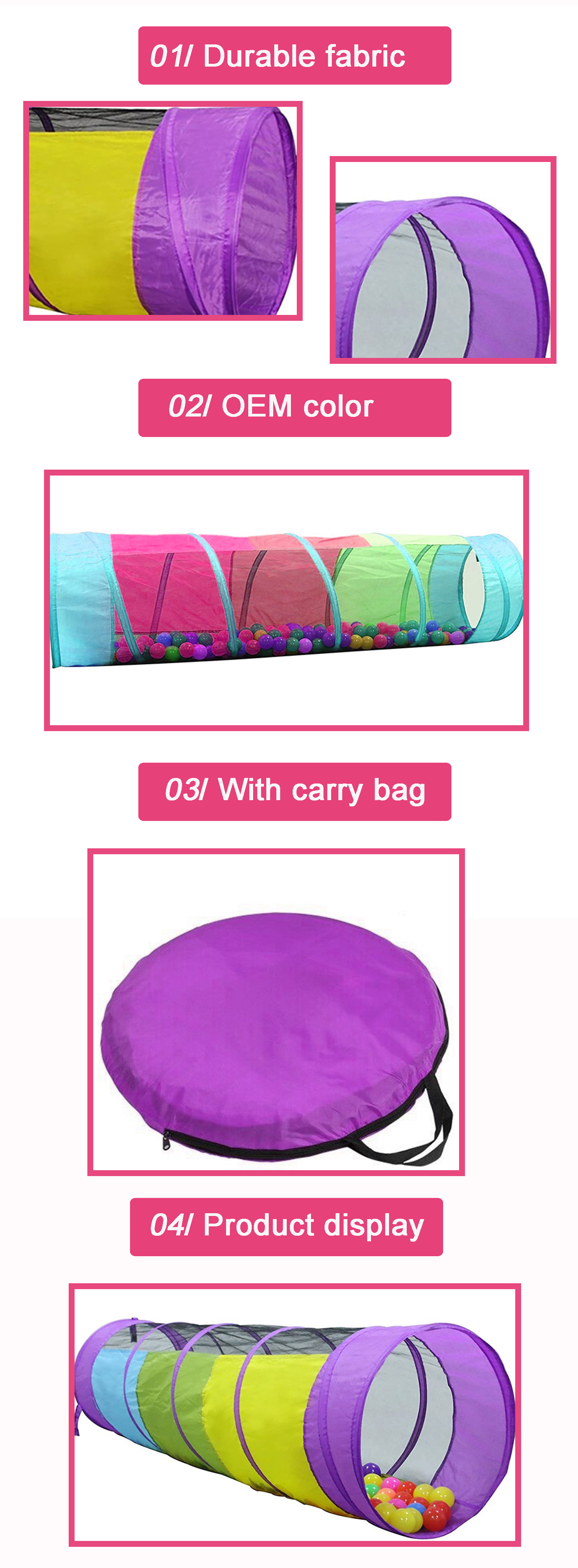 mesh side play tunnel 