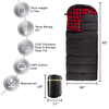Black,3 Season with Hood ,Waterproof Flame Retardant Promotion Portable Camping Hiking Sleeping Bag