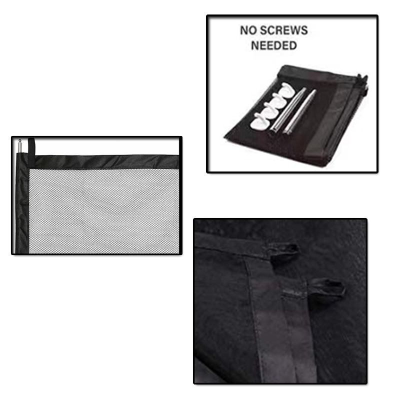 Pet Barrier Fences Portable Folding Breathable Mesh Dog Gate Pet Separation Guard Isolated Fence 