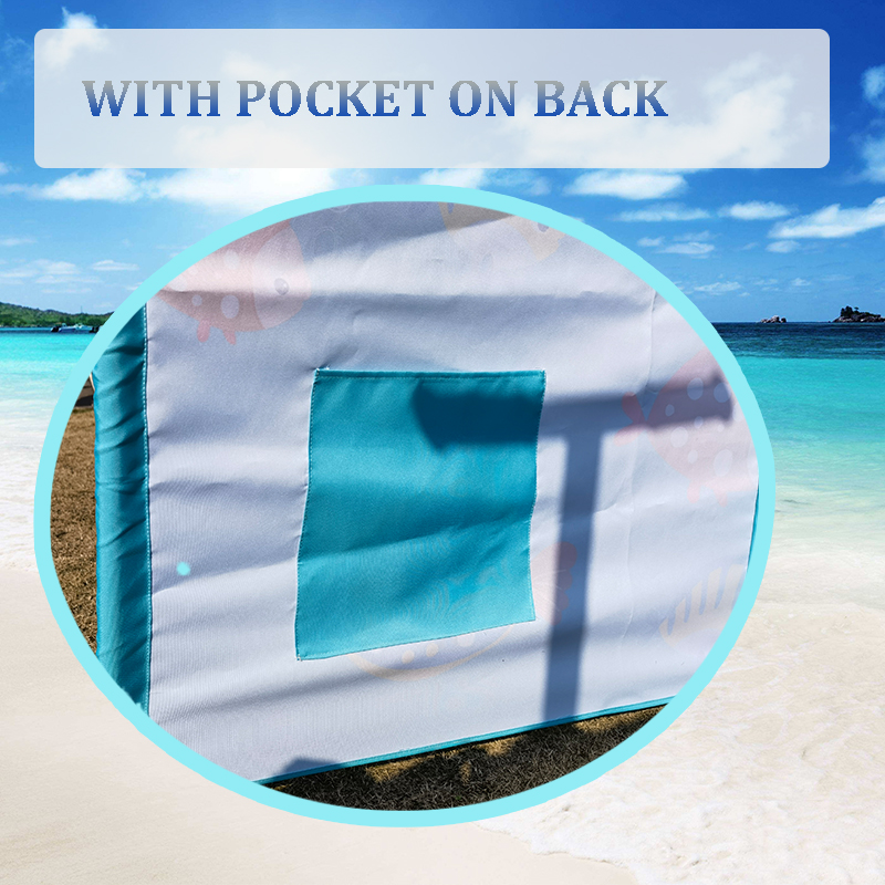 New Design Ocean Fish Windbreak Beach Shelter Privacy Beach Windblocker