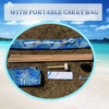 New Leaf Printed Beach Windbreaks Privacy Screen with Mallet and Bag