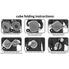 Blue Color 2 in 1 Cat Toys Cat Tunnel and Cat Cube Pop Up Collapsible Indoor Outdoor Toys