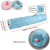 Outdoor Training and Exercise Training Blue with silver Connect Pet Play Tunnel Tube For Small Pet Dog Cats Rabbits