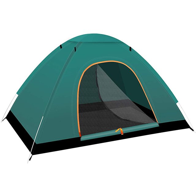 2 Person Lightweight Tent Green Instant Automatic pop up Camping Tent ,Waterproof Windproof, UV Protection