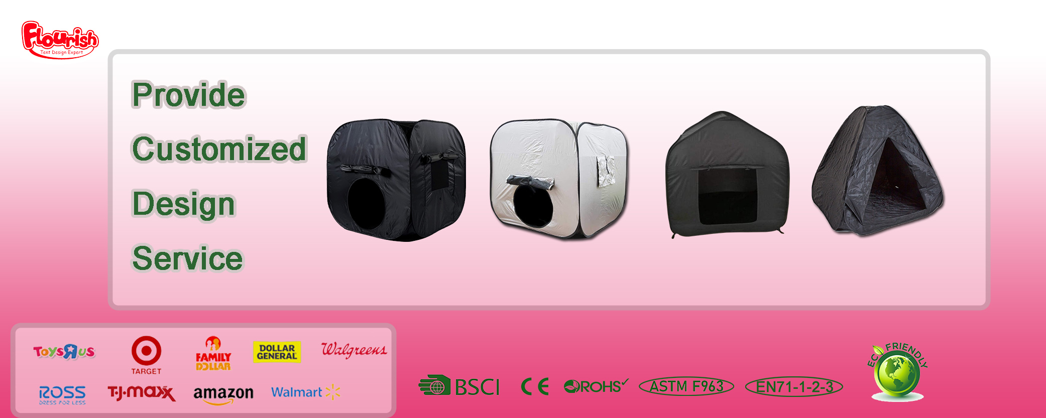 black sensory tent