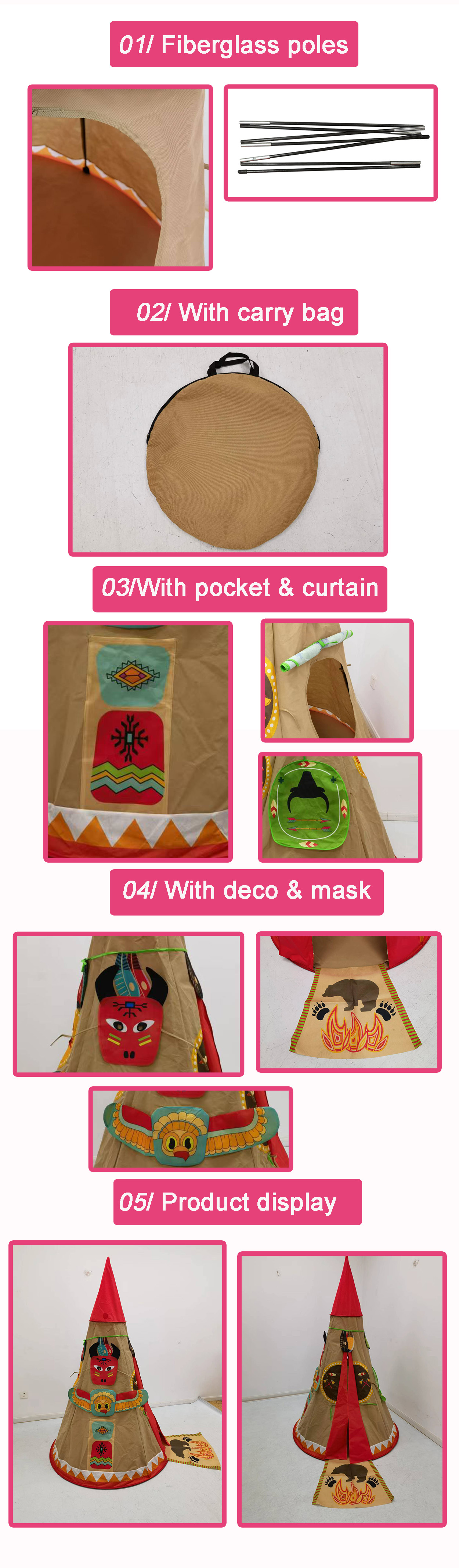 indian teepee play tent