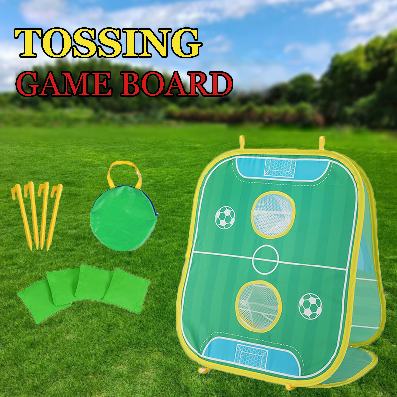 Football Design kids tossing game carboard With Portable Carry Bag Use For Indoor Outdoor