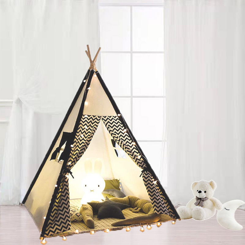 Lighted kids teepee house