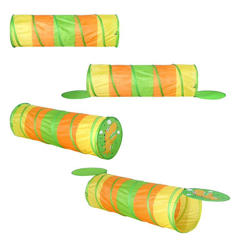 Dinosaur Play Tunnel Pop Up Indoor or Outdoor Garden Play Tent for Kids Childrens,Kids game house