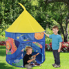 Spaceship Kids Castle Tent With Portable Carry Bag Use Home Yard Easy Assemble