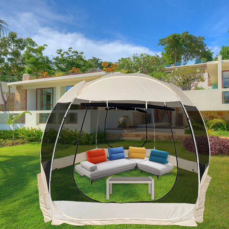 Pop Up Screen House Room Outdoor Camping Tent Big Canopy Use For Backyards Parties Picnics Or Meetings