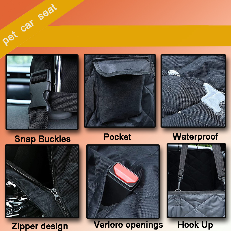 Wholesale Dog Seat Cover Waterproof Oxford Fabric Pet Hammock For Car