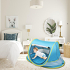 Pop Up Blue Foldable Baby Peapod Beach Tent Travel Bed UPF 50 Sun Shelters 