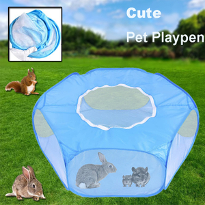  Sky Blue Small Animals Hamster Rabbit Playpen Fence Tent Toys Hamster rat 