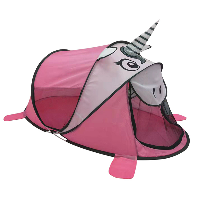Portable Cute Unicorn Shape Pop Up Kids Play Tent Ball Pit Tent