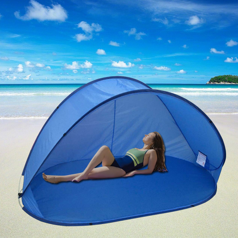 OEM Color Large Pop Up Portable Foldable Beach Tent Sun Shelter