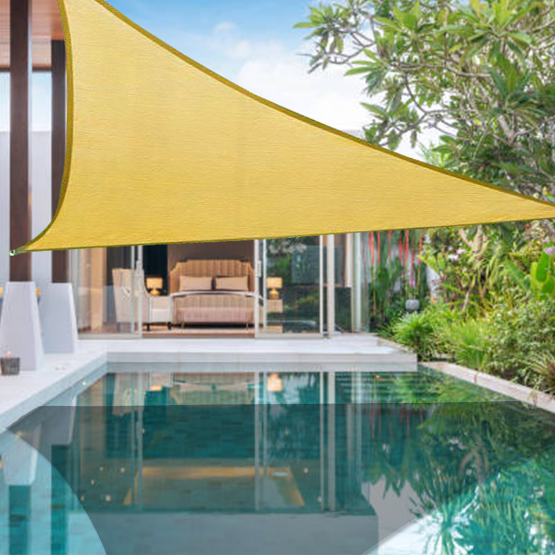 Triangle Sun Shade Sail Canopy UV Block for Patio Garden, Outdoor, Restaurant, Backyard