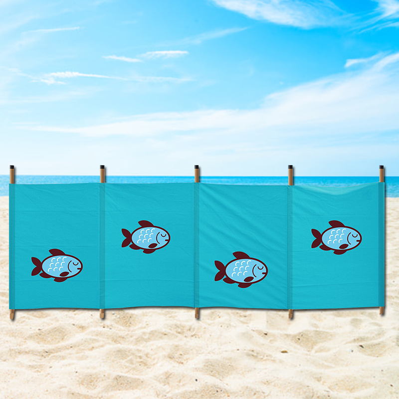 OEM Printing polyester windbreak beach for beach garden camping