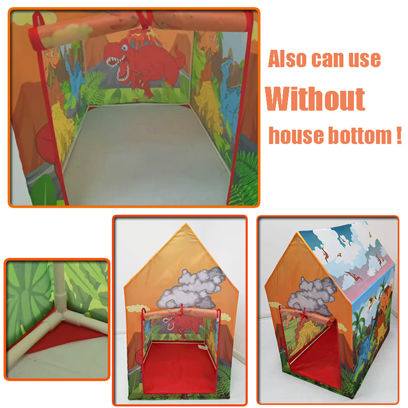New Design Dinosaur Kids House Play Tent Cute Dino Tent For Indoor Outdoor