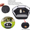Black Portable Small Animal Cage, Pet Playpen Play Tent For Indoor/Outdoor, Bedding Fence Pen