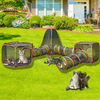 6 Pcs Outdoor Cat Enclosure Pop Up Open Pet Playpen for Small Animal Rabbit Ferrets Guinea Pig