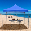 10x10 ft Outdoor Patio Canopy Tent, Pop up Gazebo Tent Portable Shade Instant Folding Canopy with Wheeled Carrying Bag and Height Adjustable