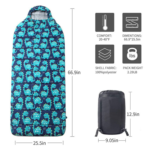 Portable Foldable Hot Selling New Arrival Cute Kids Cute Animal Sleeping Bag for Children