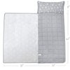 Lightweight Toddler Nap Mat with Removable Pillow and Blanket,Travel Sleeping Bag Boys and Girls