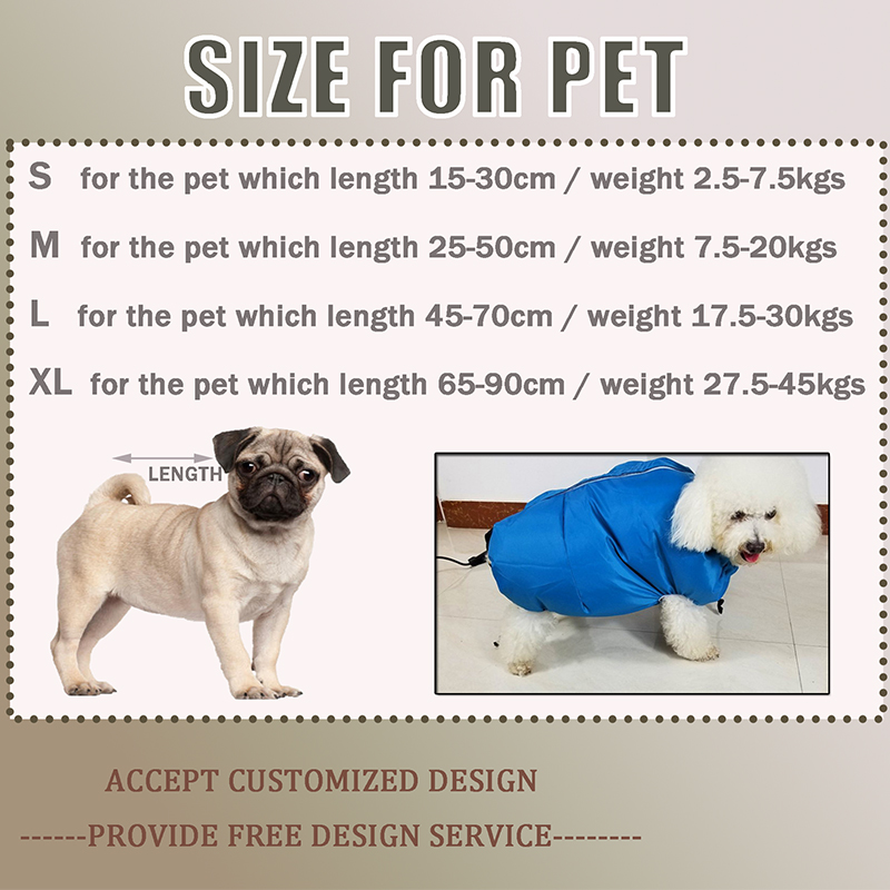 Pet Drying Coat Animal Hair Fast Drying Coat 360° Evenly Blow Dry Suitable for Dogs and Cats After Bath