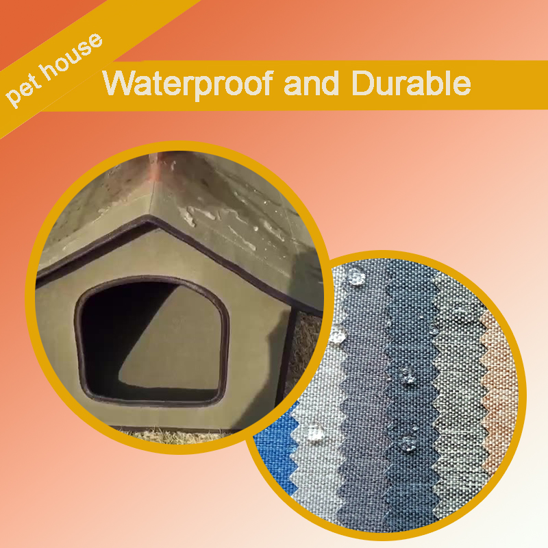 Wholesale Cat House for Outdoor Cats Shelter Waterproof Rainproof With Transparent Curtain