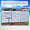 New Design Wholesale Custom Printed Windbreak Holiday Garden Camping Beach Sun Shade 