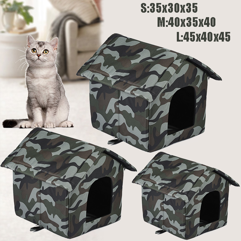 Wholesale Outdoor Collapsible Cat House Warm Comfortable Pet Shelter