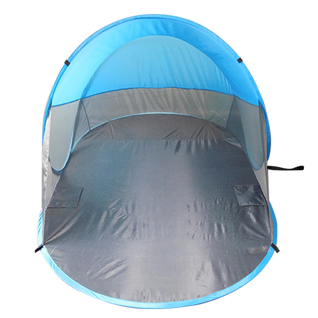 UPF 50 Easy Pop Up Beach Tent, 3-4 Person Sun Shelter, Portable Instant Beach Shade UV Protection