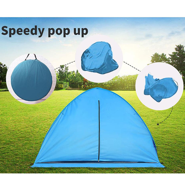 2021 Anti Ultraviolet outdoor popup beach tent Camping Tents 2-3 Person Hiking Portable Shelter