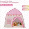 Hot Sale Lighted Princess Playhouse Castle Play Tent for Girls Boys Children Fairy Tale Teepee for Indoor Outdoor with Carry Bag 