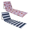 Multicolor stirpe New Portable Folding Beach Lounger Mat Outdoor Garden Fishing Camping Deck Chair
