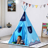 Blue unique design pirate ship kids teepee play tent ,easy set up and foldable playhouse for indoor outdoor