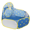 Blue with star Foldable Pop Up 3 In 1 Kids Rocket Playhouse use for Indoor Outdoor ,Rocket Ball Pit Tent with Crawling Tunnel 