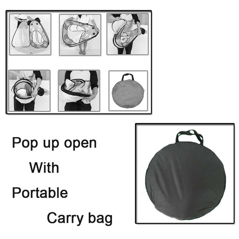 Black Children's kids dark den tent Playhouse Popup Tents for quiet room sensory dark den room for children with autism